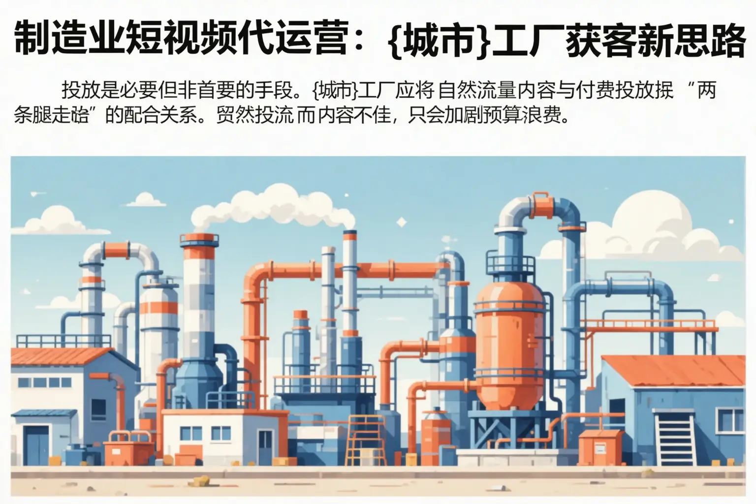 制造业短视频代运营:三原工厂获客新思路